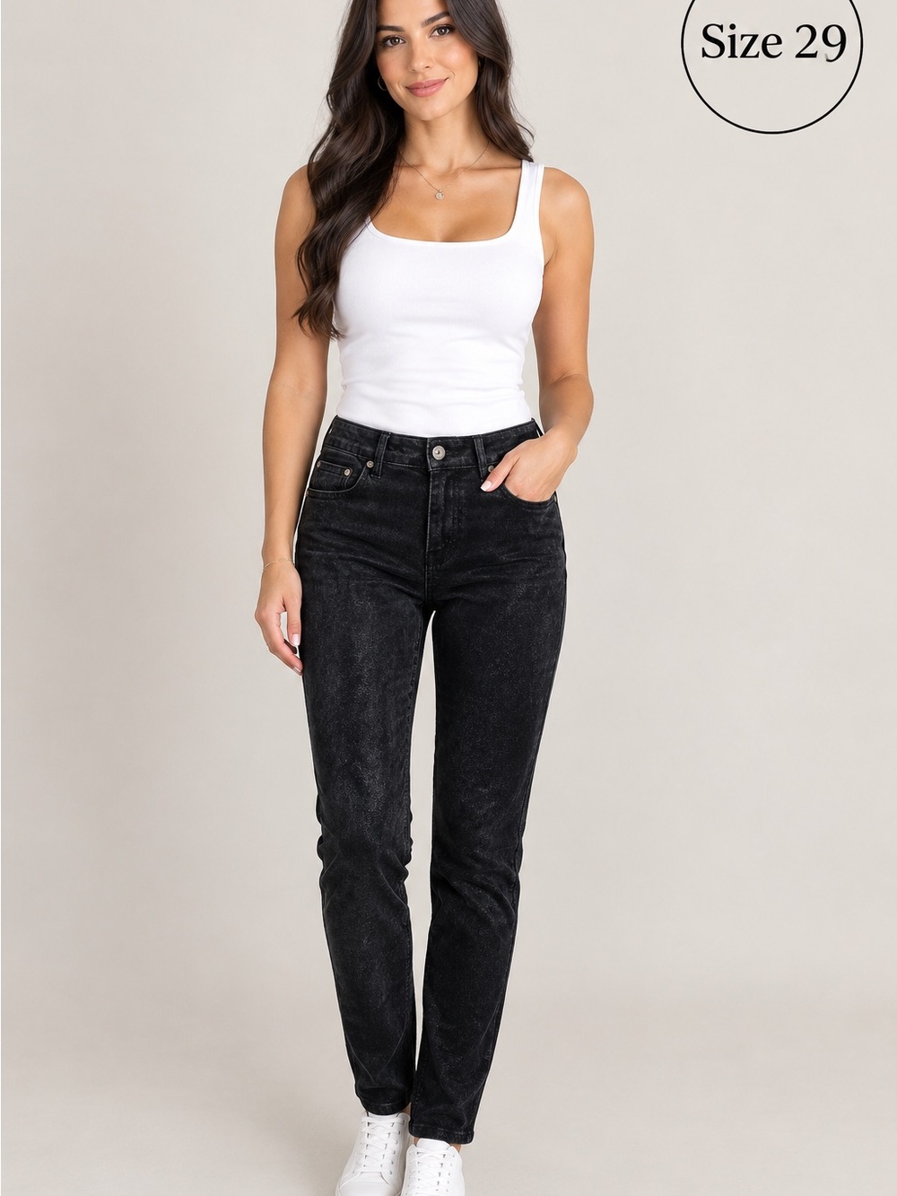 7 For All Mankind Skinny Jeans in Black